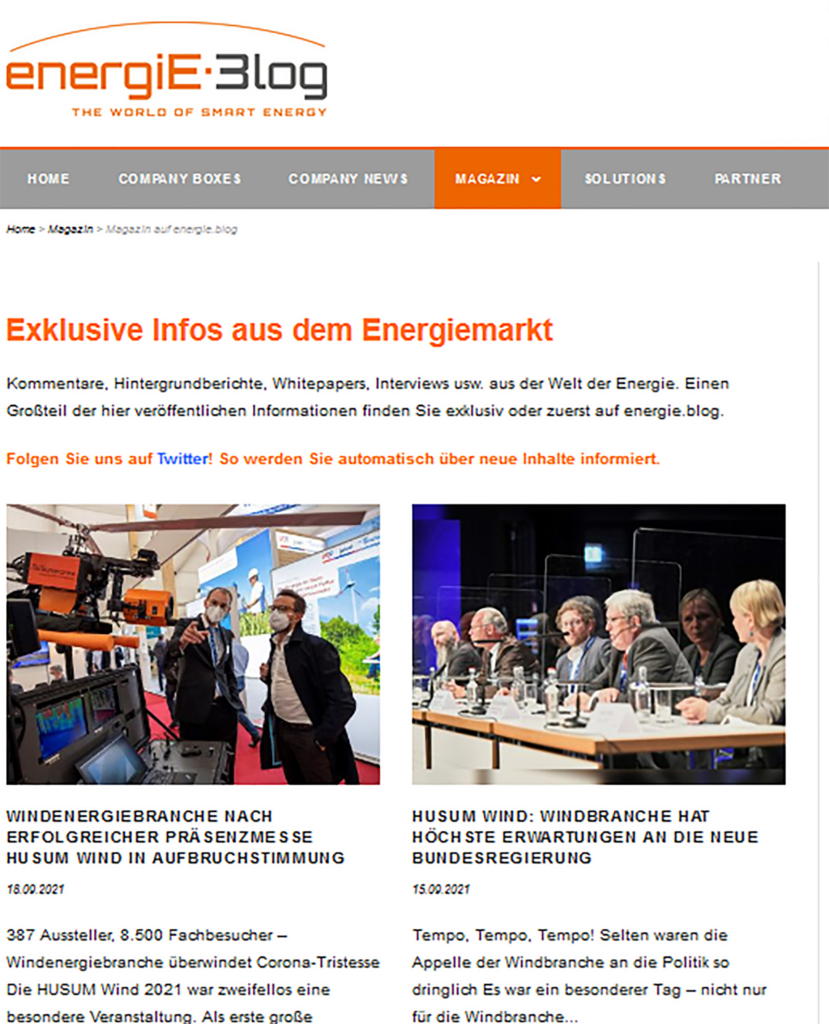 Energieblog Magazin für Neuigkeiten aus dem Energiemarkt